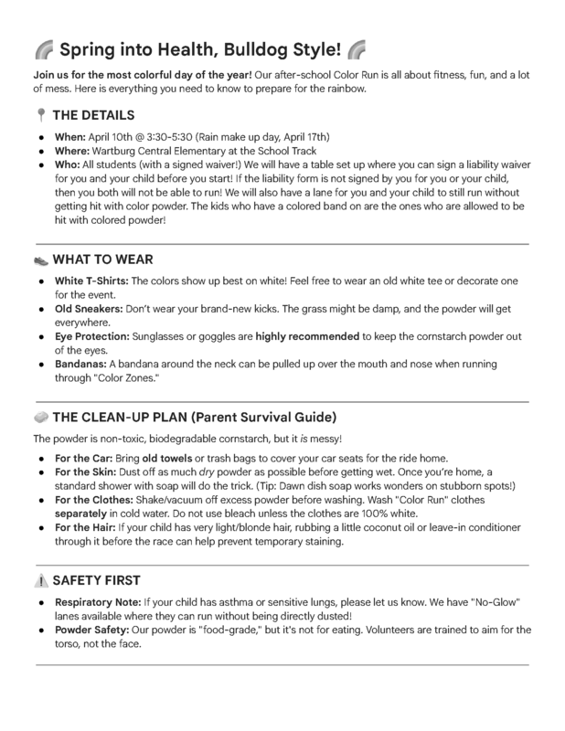 Color Run Information