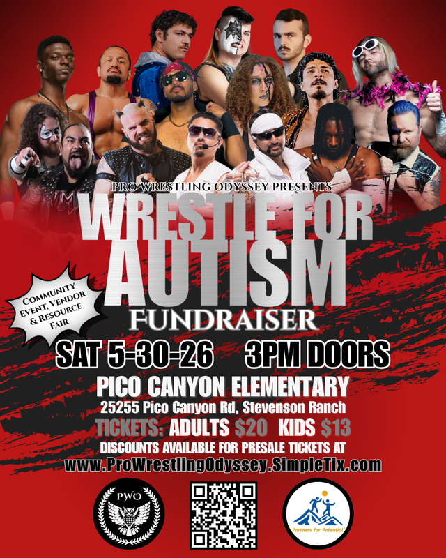 Wrestle for Autism, May 30, 2026 at 3:00 p.m.
