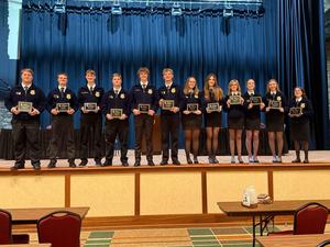 Student award winners fro FFA conference