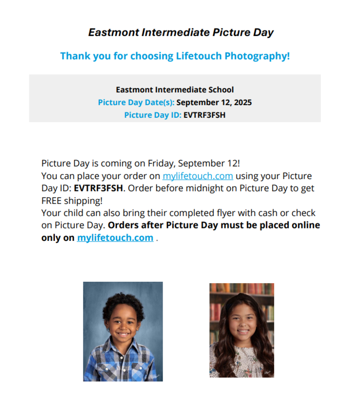 Eastmont Intermediate Picture Day