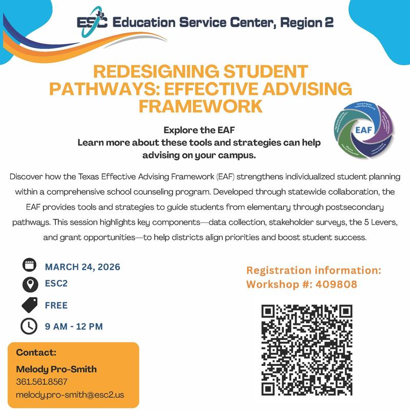 Effective Advising Framework - March 24, 2026 - 9am to 12 pm.
