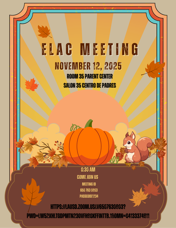 ELAC Meeting November