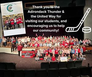 Thank you ADK Thunder from North Warren Elementary School!