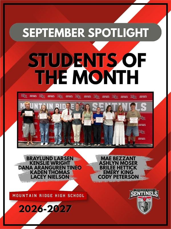 September Students of the Month