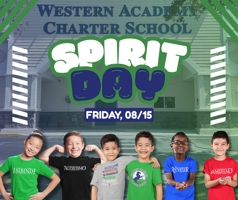 🎉 Spirit Day is THIS Friday, August 15th! 🎉
