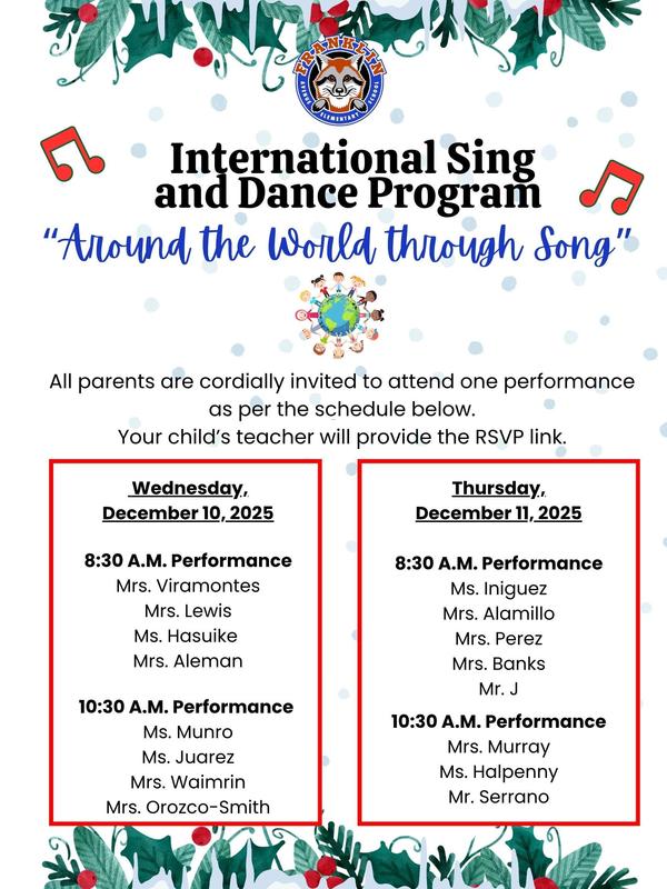 International Sing and Dance Program