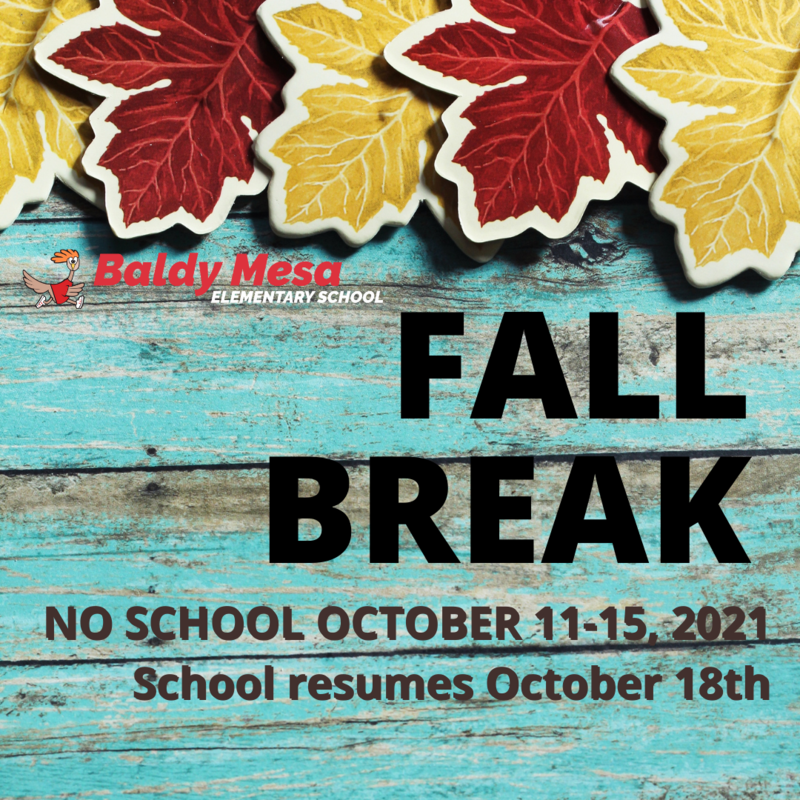 Baldy Mesa Roadrunners! FALL BREAK! Featured Photo