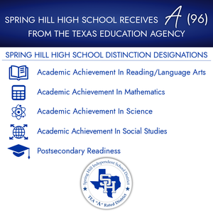 SHHS Receives "A" From TEA
