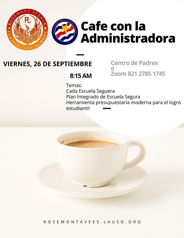 Cafe con los Administradora por Septiembre