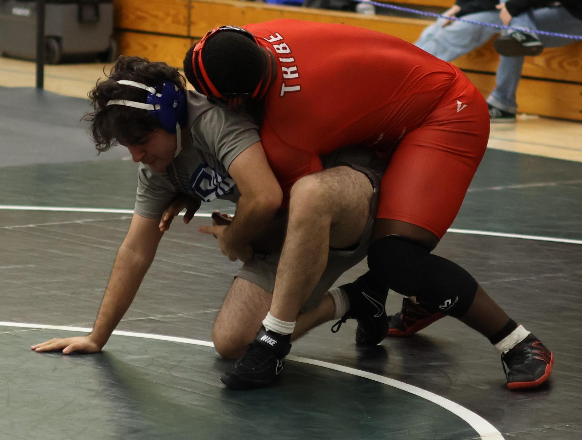 Boys wrestling in the Liberty Duals event 146