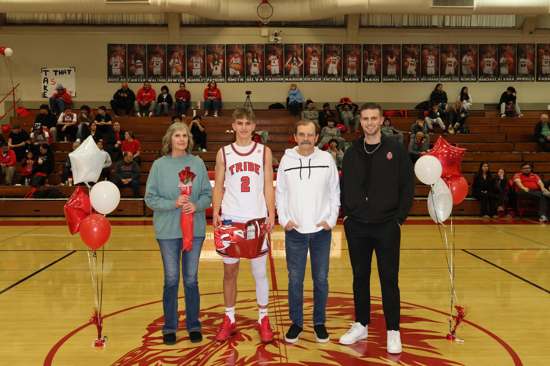 seniors posing with their escorts