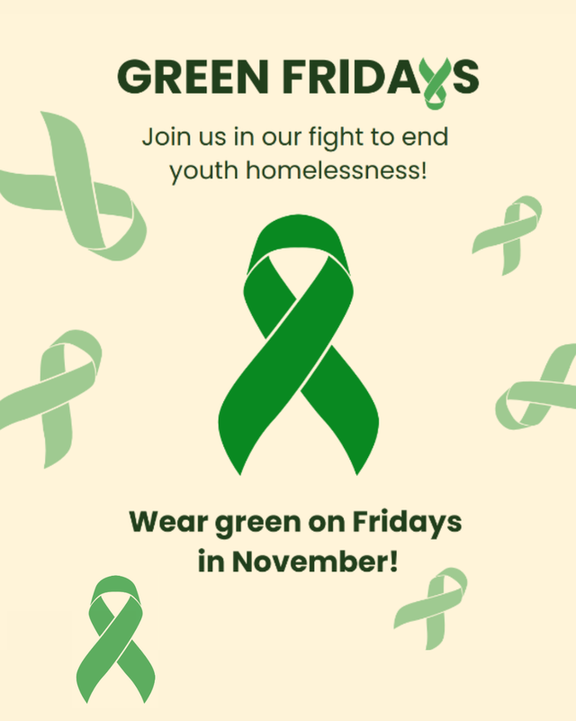 wear green homeless