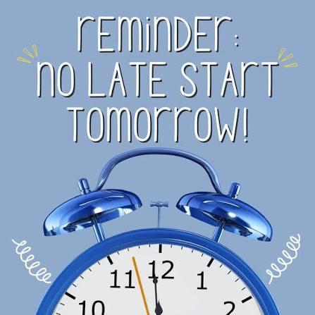 No Late Start  Thursday Flyer