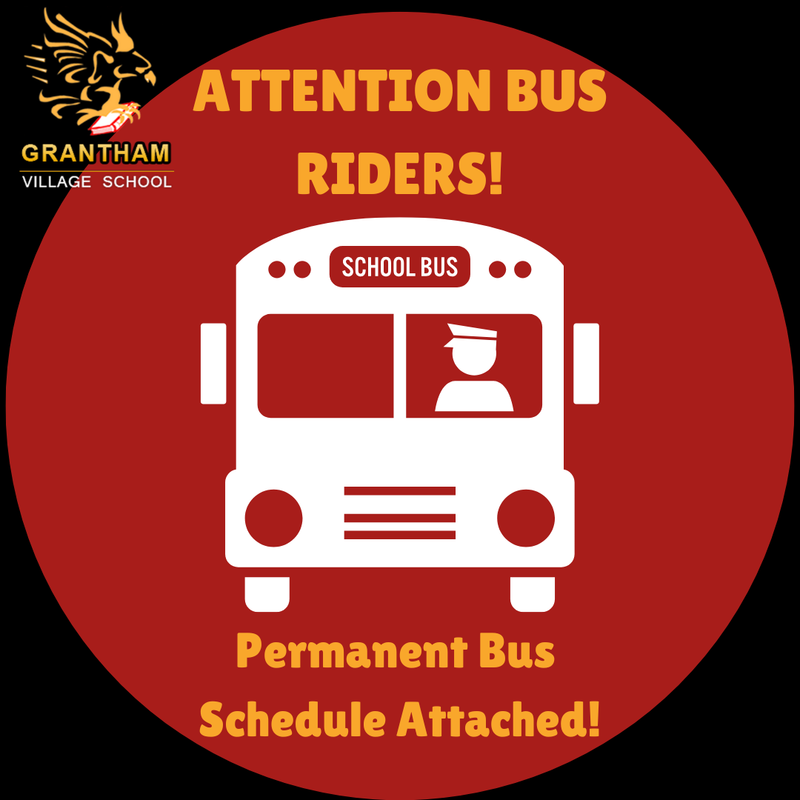 New Permanent Bus Schedule