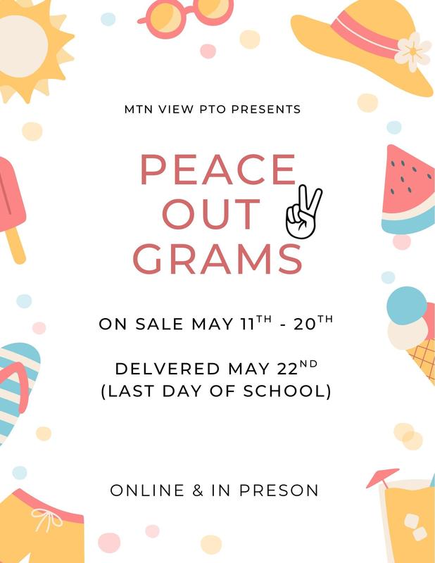 Peace Out Grams - May 11 to may 20