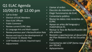 ELAC Meeting