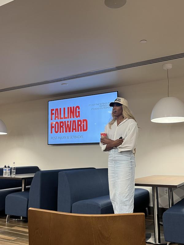 Priscilla Loomis Returns to Trinity Hall to Inspire Student-Athletes | Monarch Media