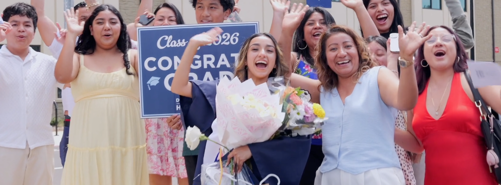 Family Celebrating Graduation