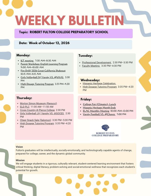 Weekly Bulletin
