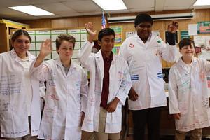 Students in Lab Coats