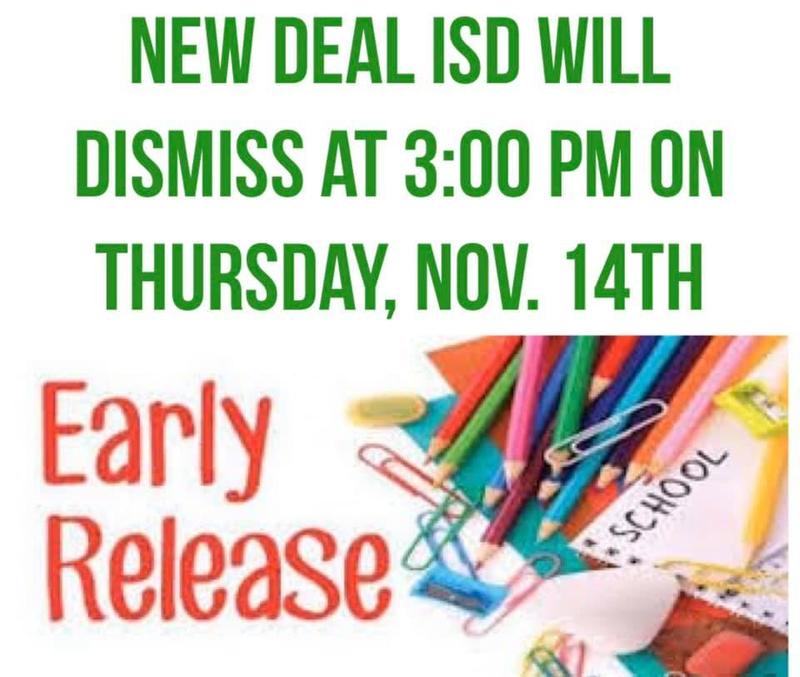 Early Dismissal New Deal Independent School District