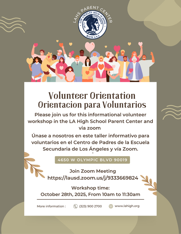 Volunteer Orientation - Orientacion para Voluntarios