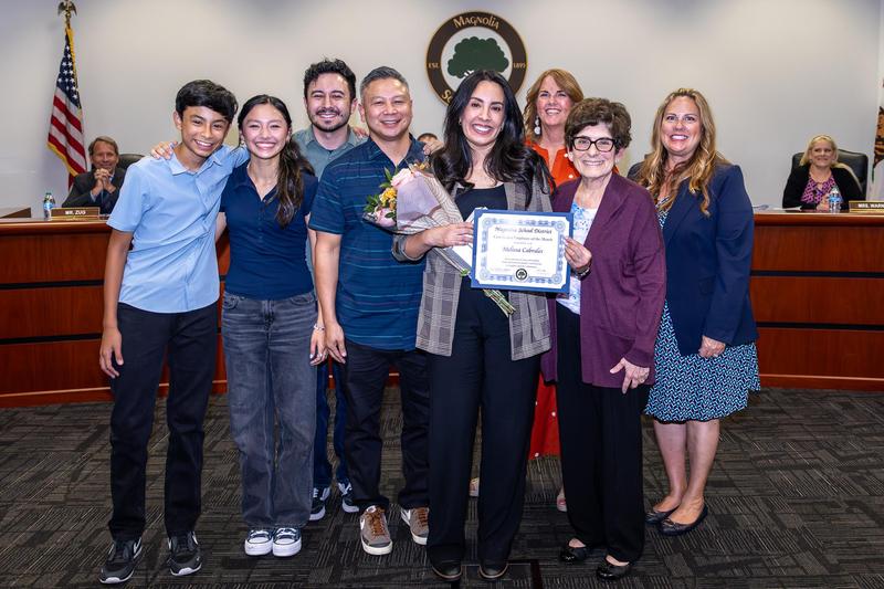 Melissa Cabrales, Certificated Employee of the Month
