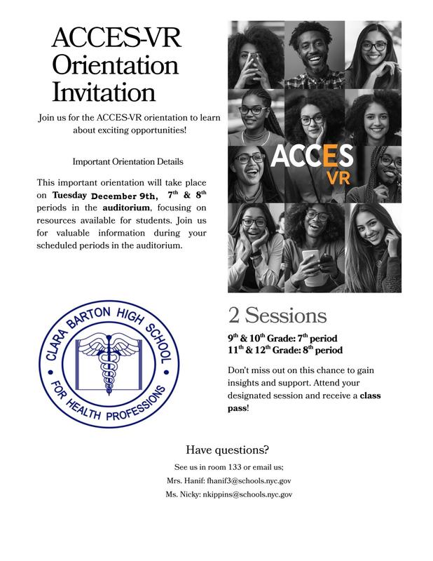 ACCES-VR Orientation Invitation