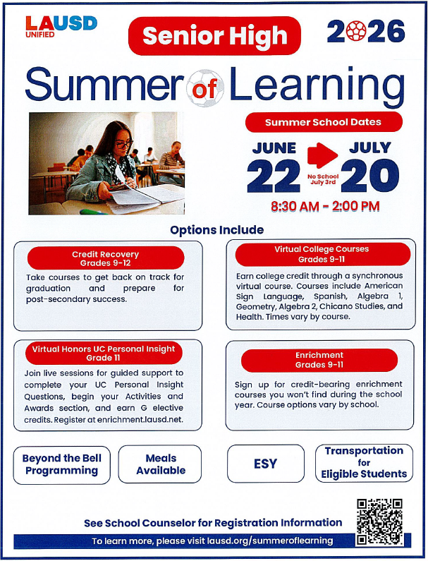 Summer of learning flyer