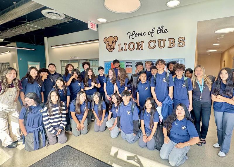 ASB students smile for group photo