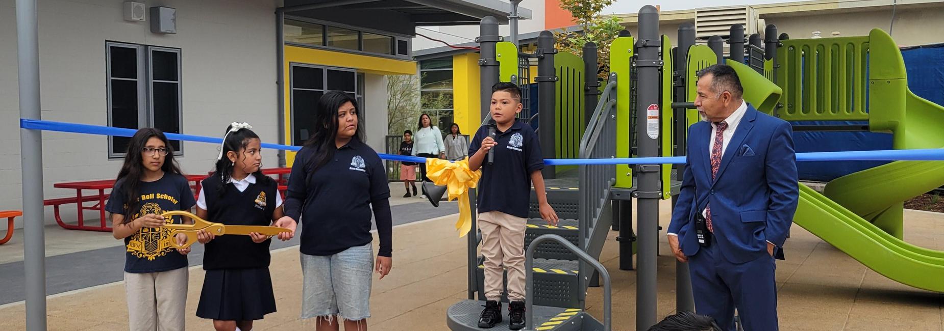 Opening of new portion of school.