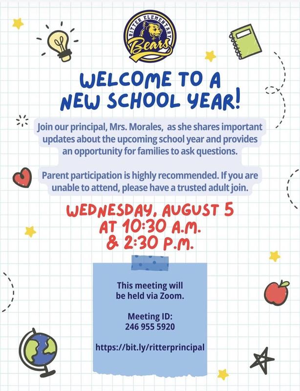 Welcome to a New School Year Zoom