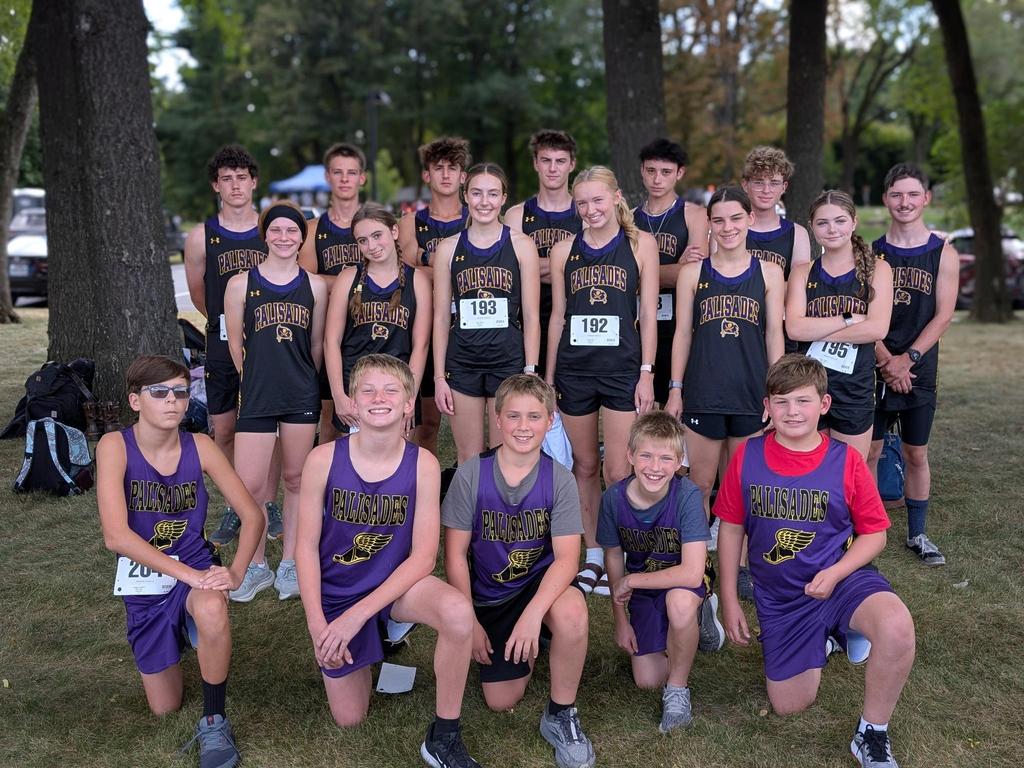 Group photo of the Cross Country team.