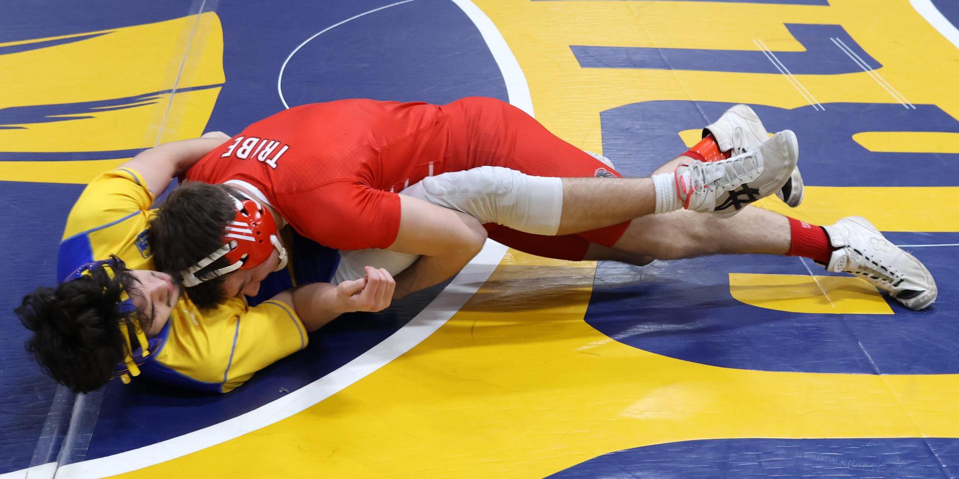 wrestlers in action at parlier