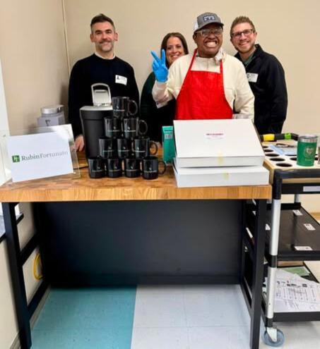 Rubin Fortunato with Josh at The Coffee Bar