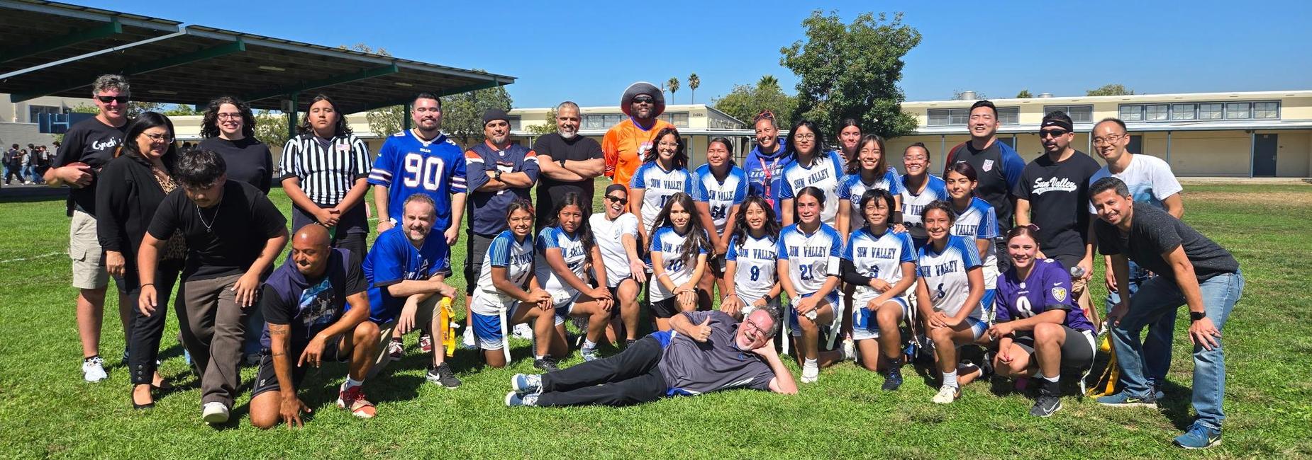 Staff vs. Girl's Flag Football