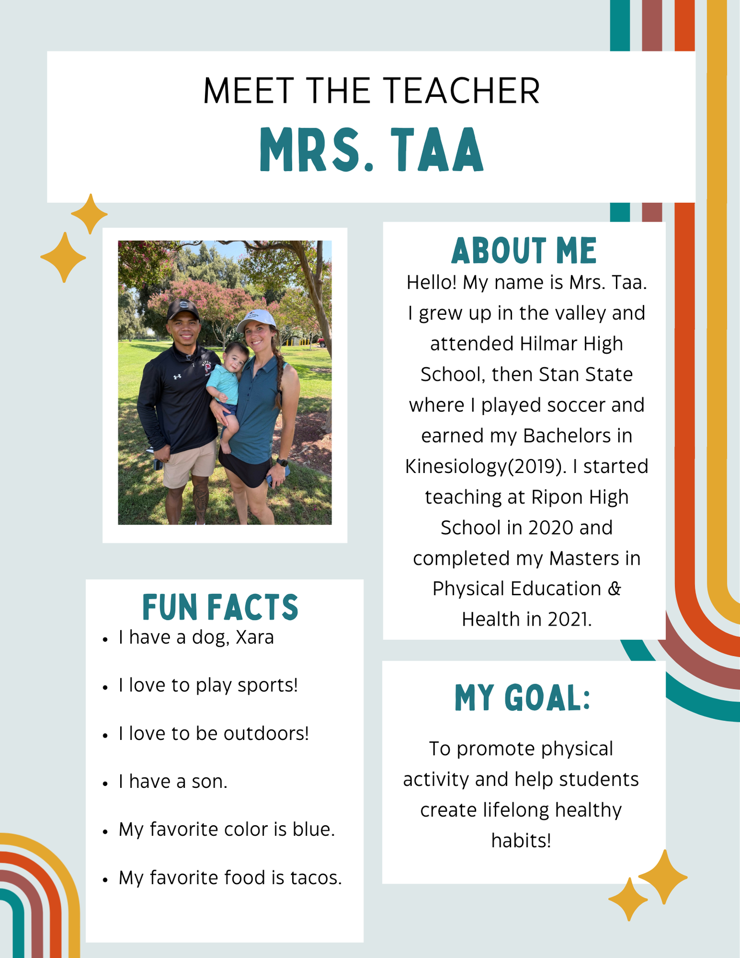 Meet the Teacher - Mrs. Taa