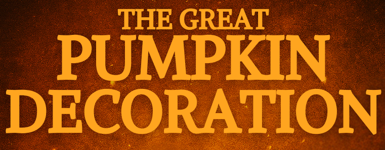 The Great Pumpkin Decoration in text