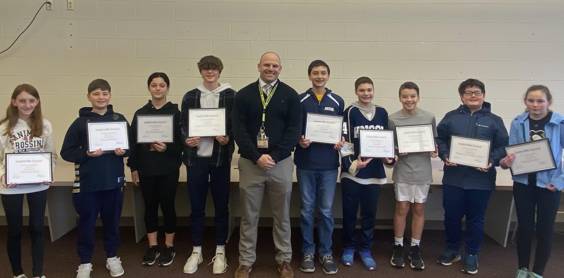 kids celebrated for Leader in Me