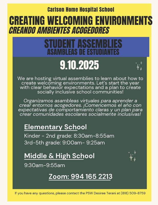 Creating welcoming environments flyer