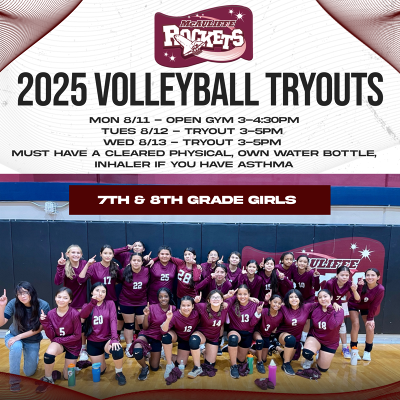 Volleyball tryouts!