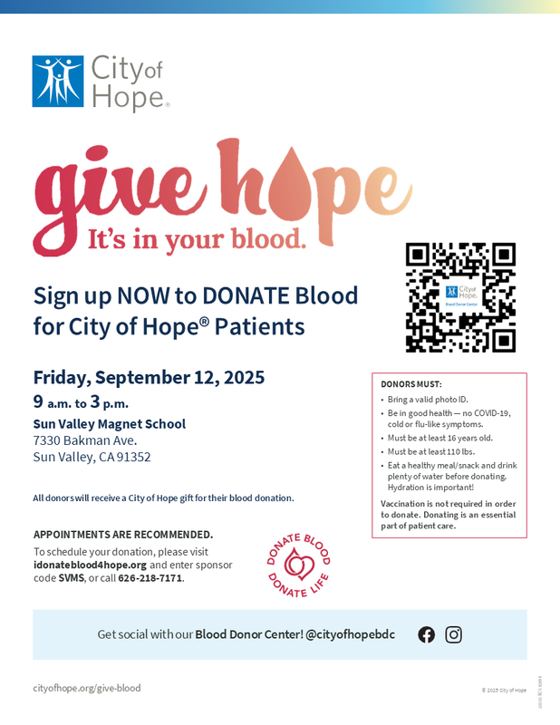 blood drive flyer