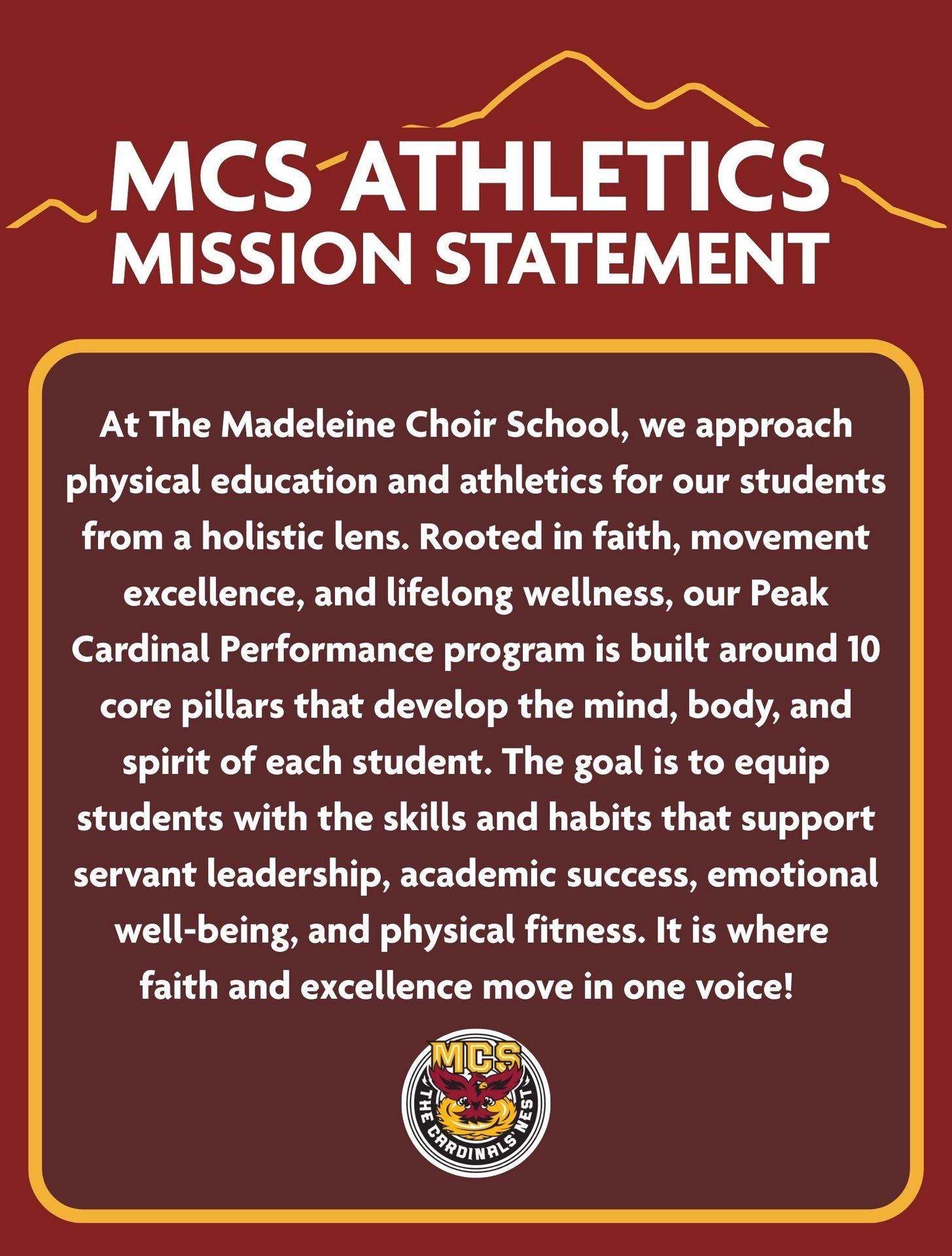 Mission Statement for Athletics