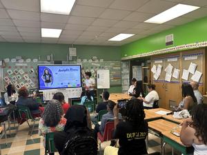 Giving background information about Ms Rivera