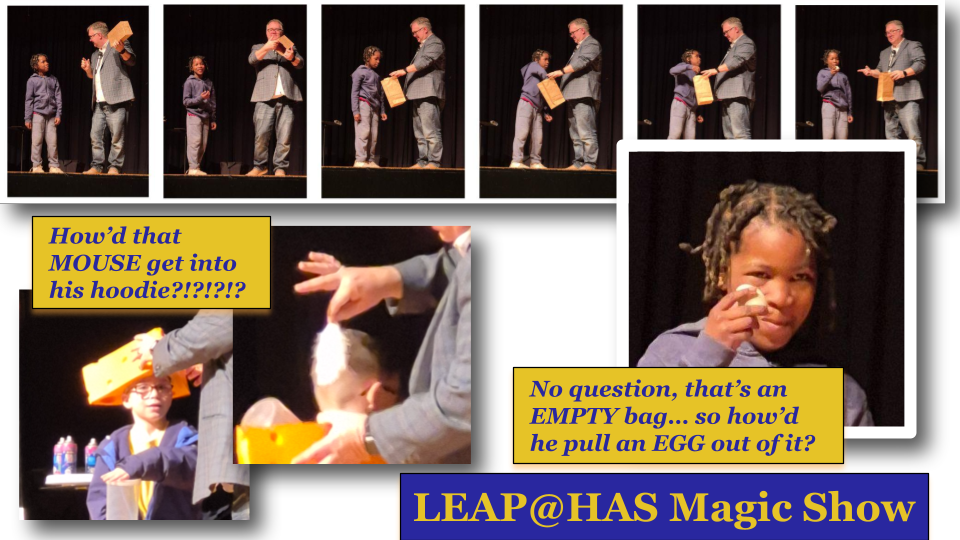 LEAP students participated in a Magic Show at Hillside Ave School
