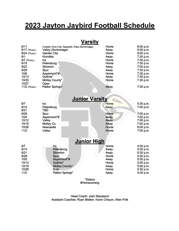 Football Football JaytonGirard ISD