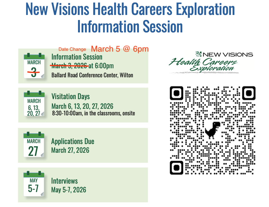 New Visions important dates