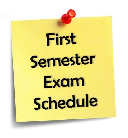 exam schedule