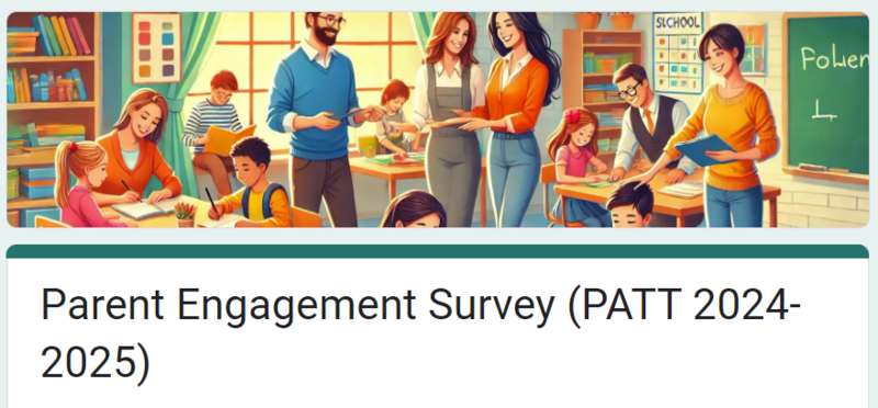 screenshot of PATT survey