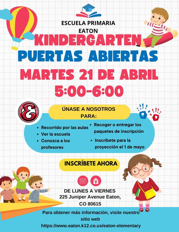 Kindergarten Open House Spanish Version